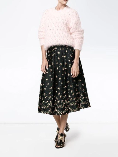 Shop Philosophy Di Lorenzo Serafini - Floral Print Pleated Skirt