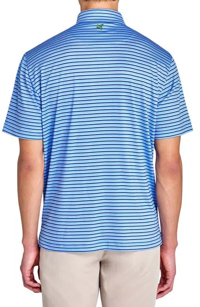 Construct Stripes Polo In Blue