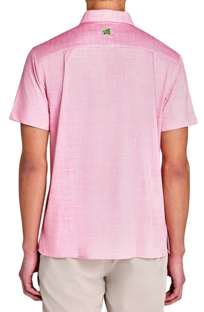 Construct Chambray Shirt Front In Pink