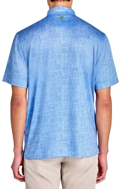 Construct Chambray Polo In Blue