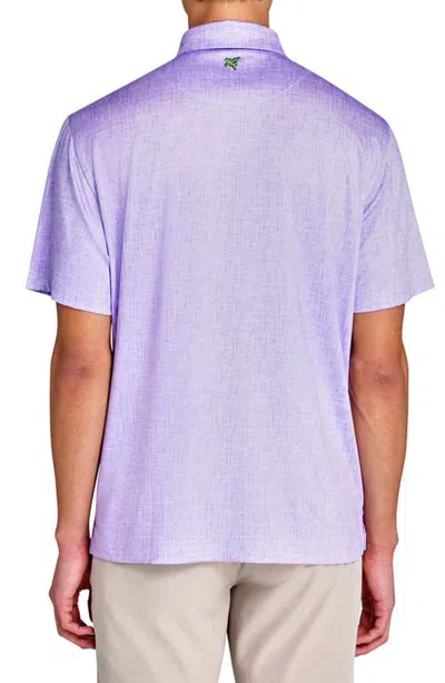 Construct Chambray Polo In Purple