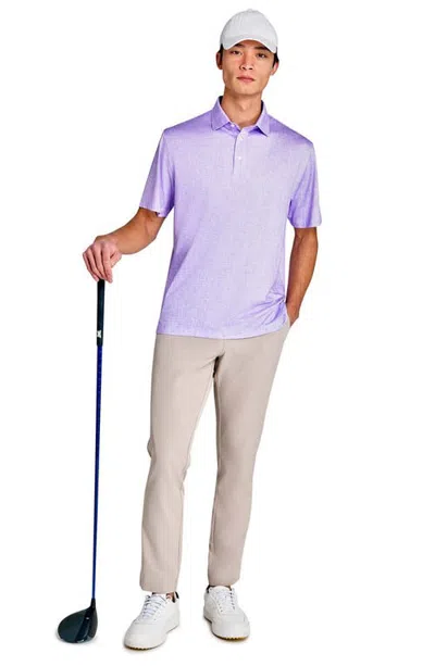 Construct Chambray Polo In Purple