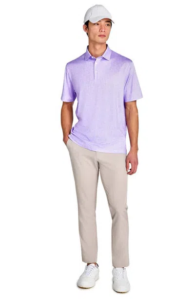 Construct Chambray Polo In Purple