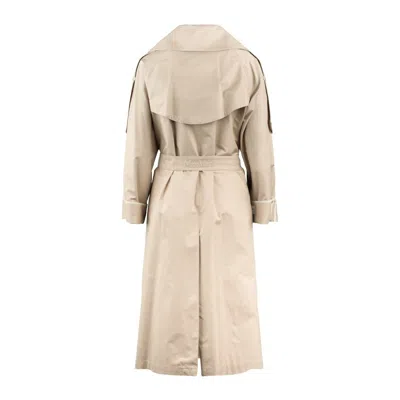Max Mara Trench Over In Drip-proof Twill In Beige