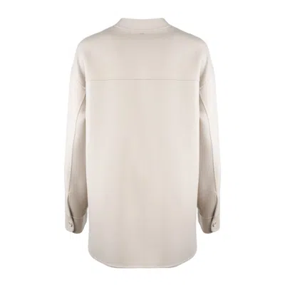 Max Mara Wool Korean-style Jacket In Beige