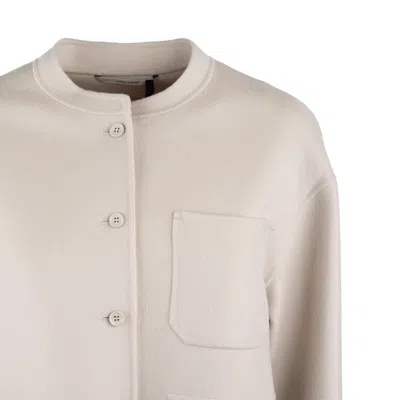 Max Mara Wool Korean-style Jacket In Beige
