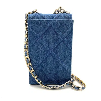 Pre-owned Chanel Denim Blue Denim Pochette Shoulder Bag ()