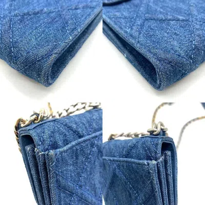 Pre-owned Chanel Denim Blue Denim Pochette Shoulder Bag ()