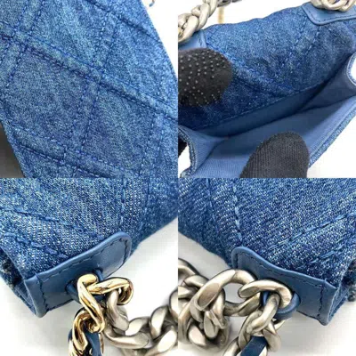 Pre-owned Chanel Denim Blue Denim Pochette Shoulder Bag ()