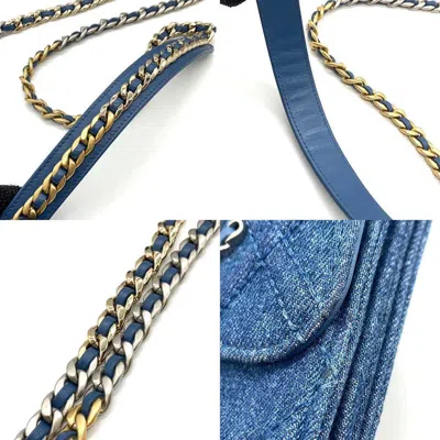 Pre-owned Chanel Denim Blue Denim Pochette Shoulder Bag ()