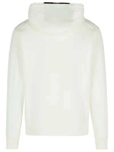 C.p. Company White Cotton Sweatshirt Men In White