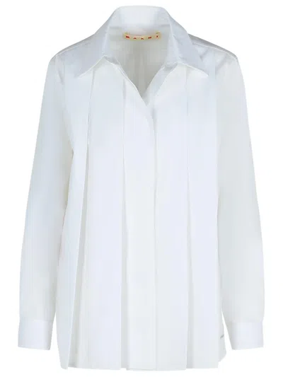 Marni White Cotton Shirt In White
