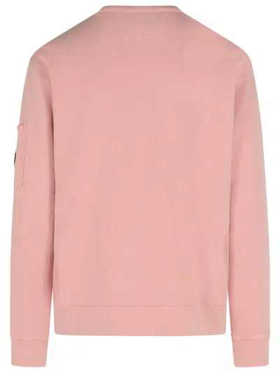 C.p. Company Pink Cotton Sweater Men In Pink