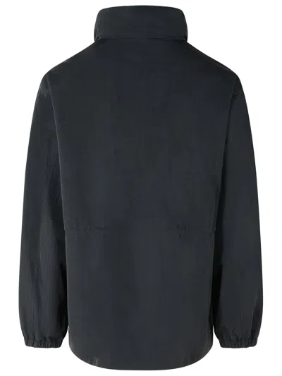 Burberry Black Polyamide Raincoat In Black