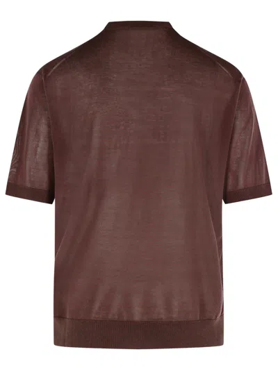 Laneus T-shirt In Brown