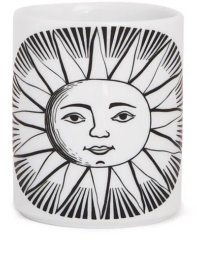 Fornasetti Pencil Holder Sole In Metallic