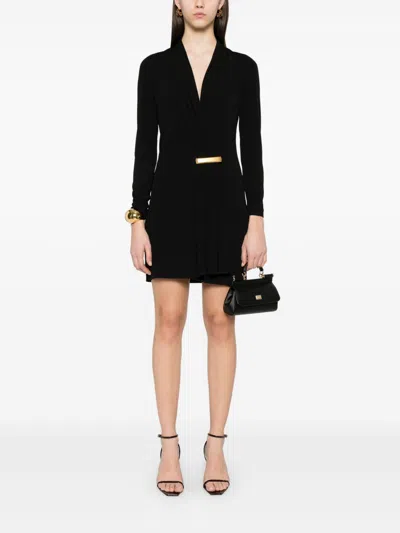 Tom Ford Cut And Sewn Evening Dress In Black