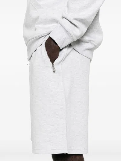Brunello Cucinelli Bermuda Shorts In Cotton Blend Jersey Texture In Grey