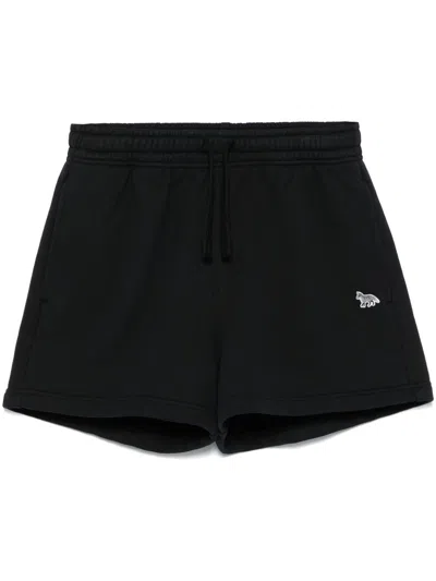 Maison Kitsuné Maison Kitsune 'baby Fox' Shorts In Black