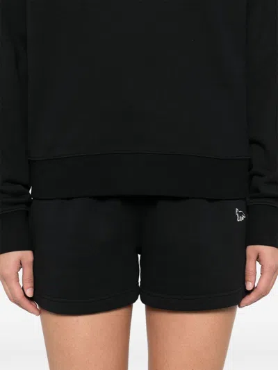 Maison Kitsuné Maison Kitsune 'baby Fox' Shorts In Black