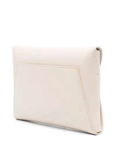 Brunello Cucinelli White Bc Duo Clutch In White
