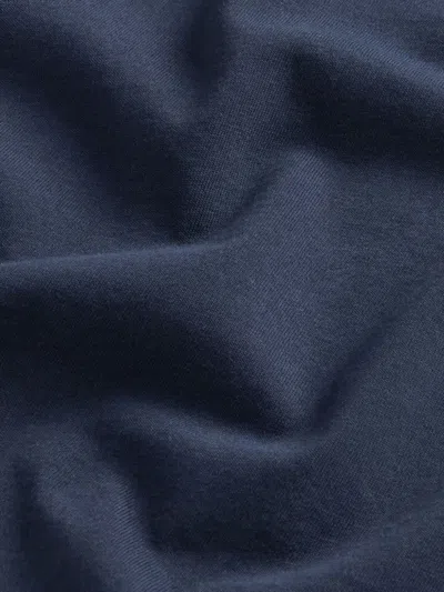 Woolrich Crew Neck Monochrome Cotton T-shirt In Blue