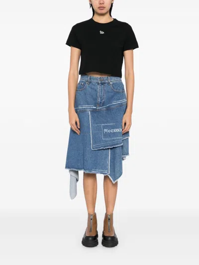 Maison Kitsuné Black Cotton T-shirt In Black