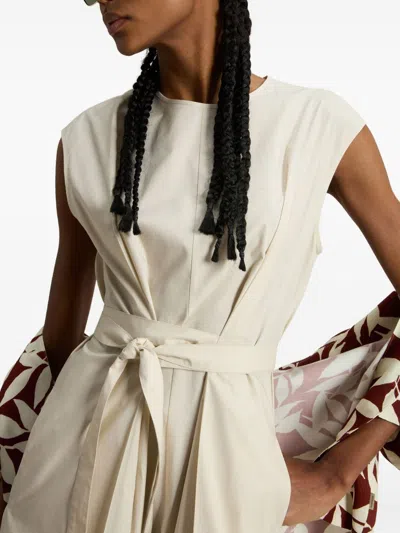 Woolrich Cotton Belted Dress In White