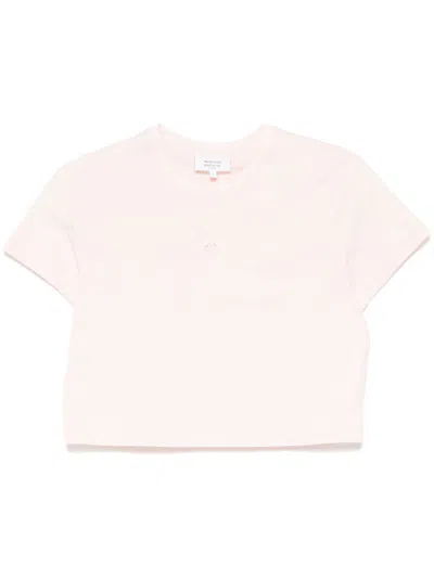 Maison Kitsuné T-shirt With Baby Fox Application In Pink