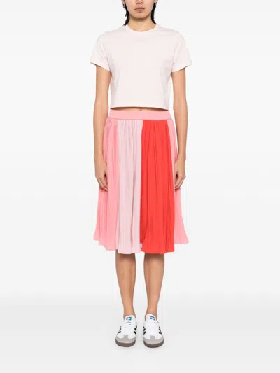 Maison Kitsuné T-shirt With Baby Fox Application In Pink