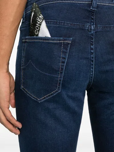 Shop Jacob Cohen Super Slim Fit Denim Jeans In Blue
