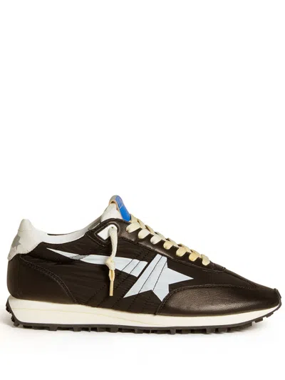 Golden Goose Contrast Stitching Marathon Running Sneakers In Black