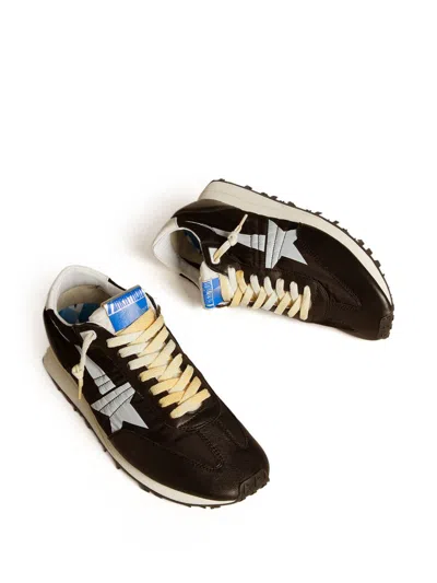 Golden Goose Contrast Stitching Marathon Running Sneakers In Black