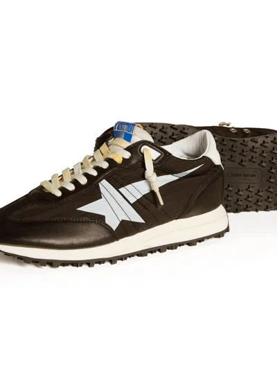 Golden Goose Contrast Stitching Marathon Running Sneakers In Black