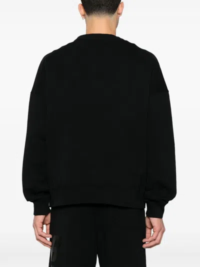 Golden Goose Black Sweatshirt With Logo Printed On The Front In Black
