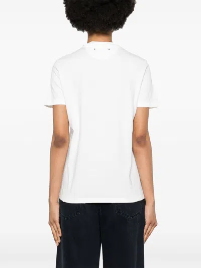 Golden Goose Deluxe Brand Short Sleeve T-shirt With Embroidery In White