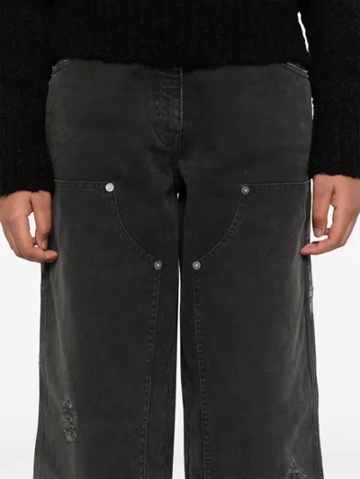 Golden Goose Denim Cotton Jeans In Black