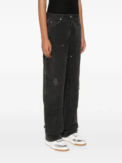 Golden Goose Denim Cotton Jeans In Black