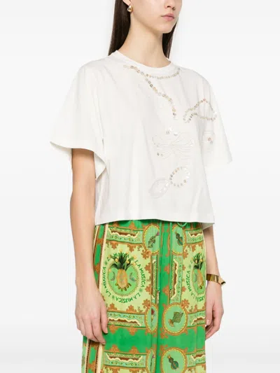 Forte Forte Forte_forte Embroidered Cotton T-shirt In White