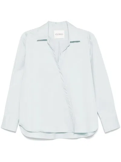 Closed Cotton Shirt In Clear Blue