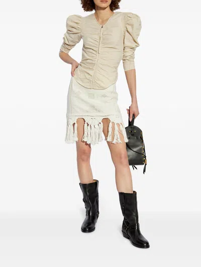 Isabel Marant Mini Skirt In White