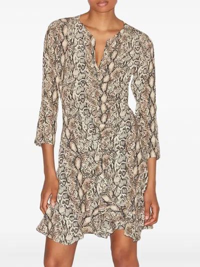 Isabel Marant Women Octavia Printed Mini Dress In Multi