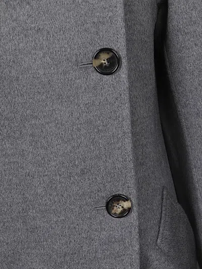 Loewe Women's Wool And Cashmere Blend Coat In Grey