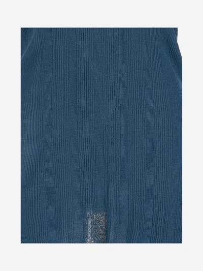 Jil Sander Wool Jersey In Ocean