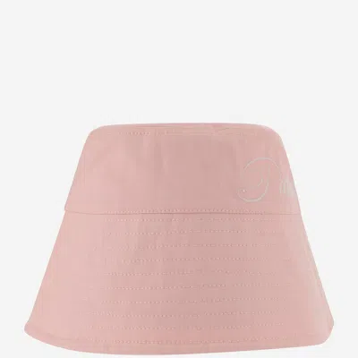 Patou Light Pink Logo-embroidered Bucket Hat In Pink