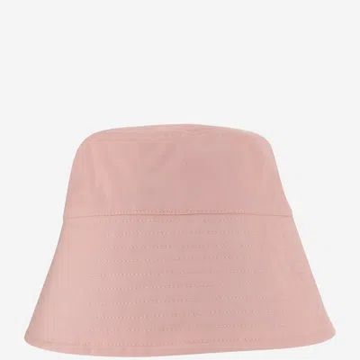 Patou Light Pink Logo-embroidered Bucket Hat In Pink