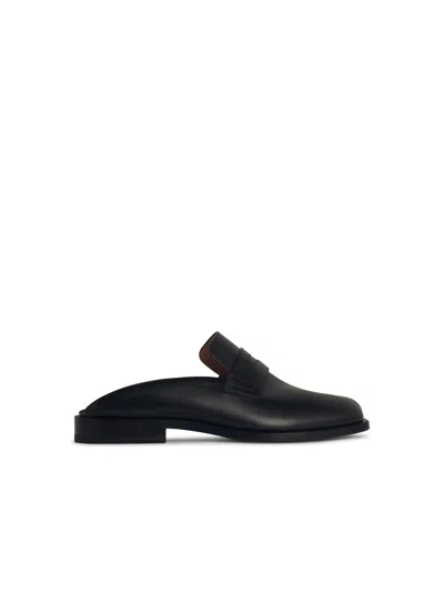 Maison Margiela Black Tabi City Loafer Mules In Black