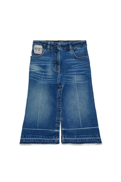 N°21 Denim Skirt In Blue