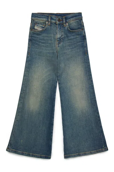 Diesel Wide-legged Jeans In Blue