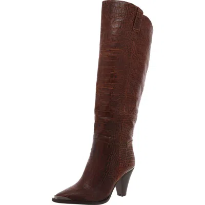 Free People Womens Snake Print Over-the-knee Boots In Multi